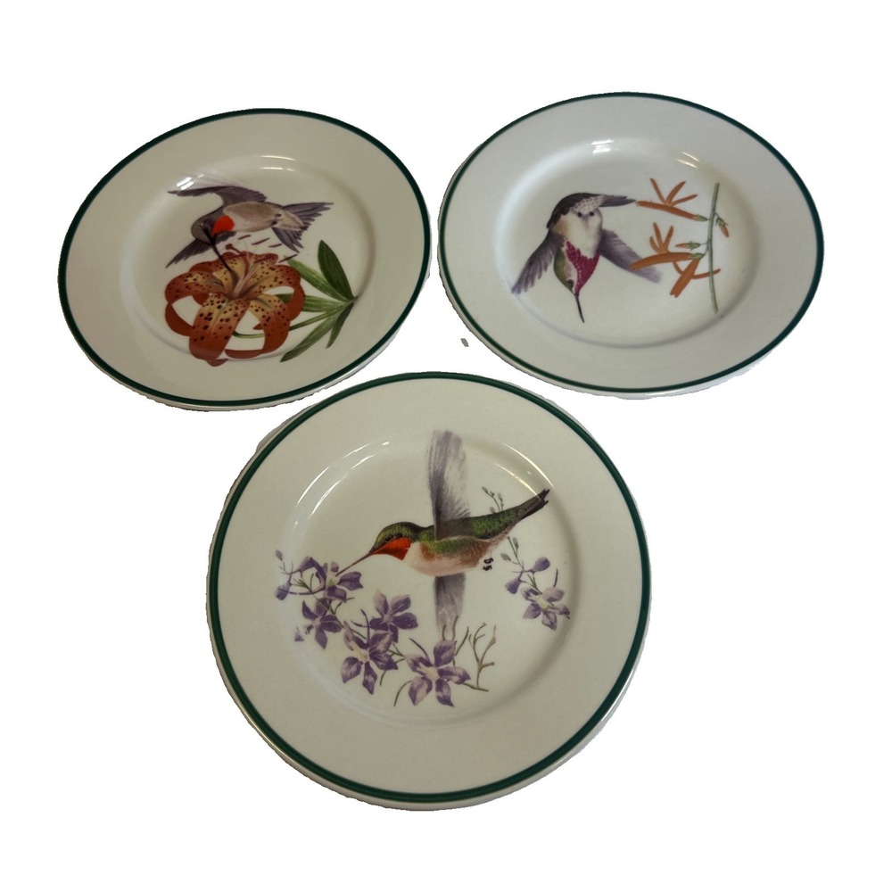 National Wildlife Federation Hummingbird 3 Salad Plates